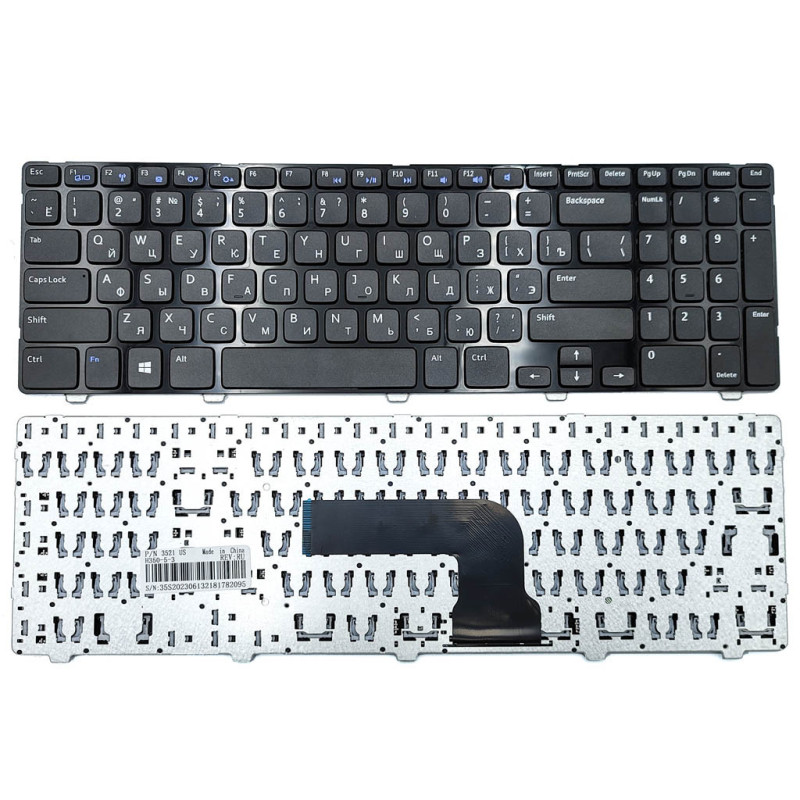 Клавіатура для DELL Inspiron NSK-LA0SC CN-0G67V1-65890-443-A0C9-A00 LA00R PK130SZ2A06 A0C9 65890 0G67V1 LA0SC 443 A00 NSK 3521 Клавіатура для DELL Inspiron NSK-LA0SC CN-0G67V1-65890-443-A0C9-A00 LA00R PK130SZ2A06 A0C9 65890 0G67V1 LA0SC 443 A00 NSK 3521