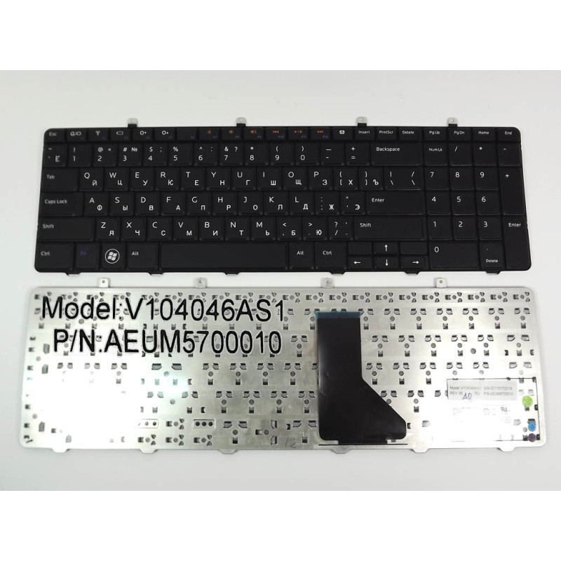 Клавіатура DELL Inspiron 1764 V10406AK1 V104046AS1 0F0WHX AEUM5700010 Клавіатура DELL Inspiron 1764 V10406AK1 V104046AS1 0F0WHX AEUM5700010
