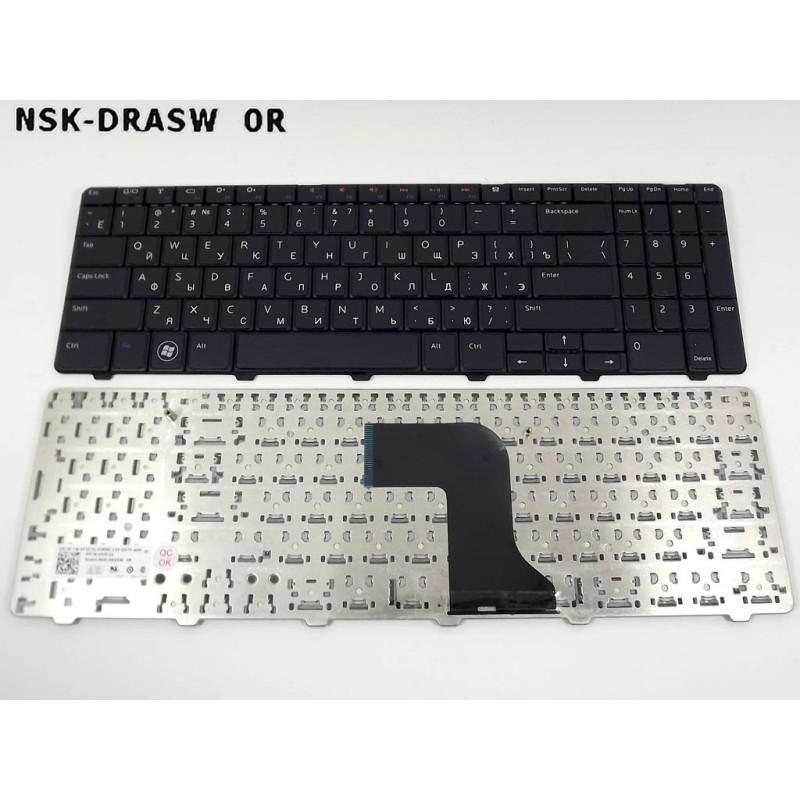Клавіатура для DELL Inspiron N5010 M5010 0Y3F2G 0JRH7K NSK-DRASW 0R 9Z.N4BSW.A0R DRASW N4BSW A0R NSK Клавіатура для DELL Inspiron N5010 M5010 0Y3F2G 0JRH7K NSK-DRASW 0R 9Z.N4BSW.A0R DRASW N4BSW A0R NSK