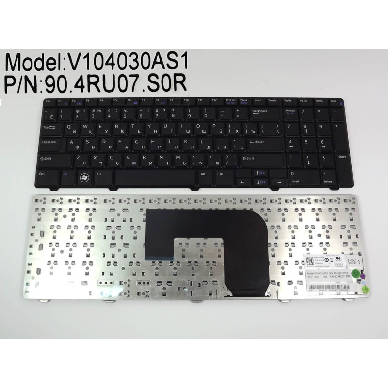 Клавиатура для DELL Vostro 3700 V3700 90.4RU07.S0R V104030AKS1 014XD2 4RU07 S0R Клавиатура для DELL Vostro 3700 V3700 90.4RU07.S0R V104030AKS1 014XD2 4RU07 S0R