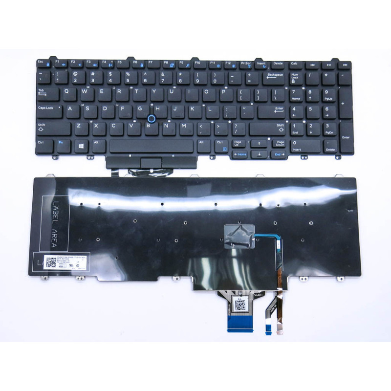 Клавиатура для DELL Latitude E5550 E5570 E5580 0T9RCN CN-0FP37Y 0FP37Y FP37Y NSK-LL0BC LL0BC Клавиатура для DELL Latitude E5550 E5570 E5580 0T9RCN CN-0FP37Y 0FP37Y FP37Y NSK-LL0BC LL0BC