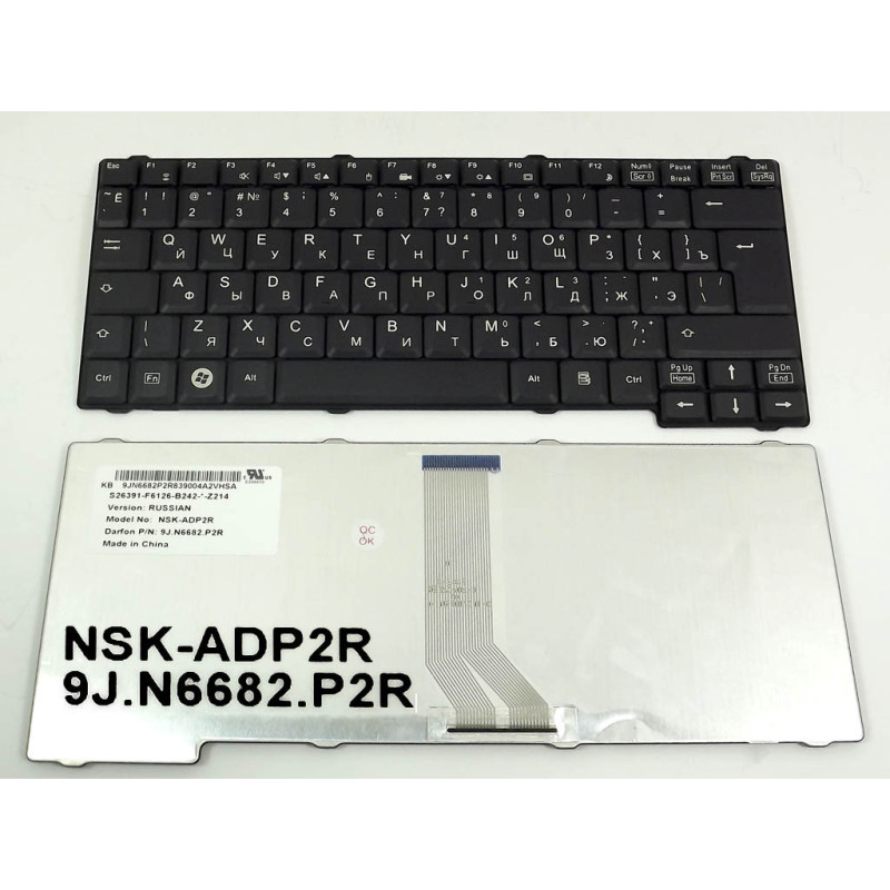 Клавиатура FUJITSU Esprimo V5505 V5515 V5530 V5535 V5545 V5555 D9500 M9400 ZF1 AEZF1TNF013 9J.N6682.P2R NSK-ADP2R N6682 ADP2R