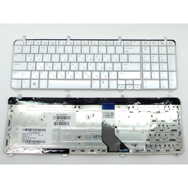 Клавиатура HP UT5A NSK-H8S01 NSK-H8Q0R NSK-H8S0R NSK-H8W0R NSK-H8WOR NSK-HBW0R MP-07F13U469202 AUT5USM2XL41U V108346AK1 570140