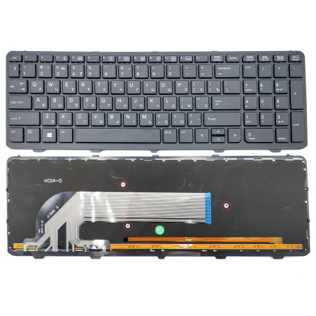 Клавиатура для HP ProBook 450 G0 450 G1 450 G2 455 470 90.4ZA07.L0R NSK-CQ0SW 727682-251 639396-251 727682 639396 4ZA07 CQ0SW