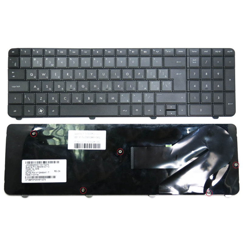 Клавиатура для HP Compaq 615850-001 MP-09J93U4-920 MP-09J93US-886 Mp-09J93su-886 590086 600715 603137 603138 09J93su 09J93US