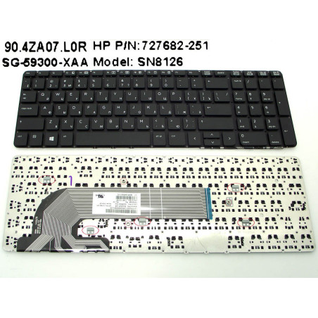 Клавиатура для HP ProBook 450 G0 G1 G2 455 470 90.4ZA07.L0R NSK-CQ0SW 727682-251 639396-251 4ZA07 639396 727682 CQ0SW L0R 251
