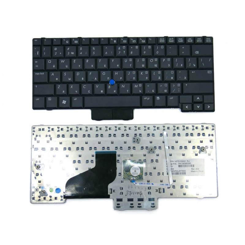 Клавиатура для HP Compaq 2510P OT2 AE0T2700010 PK1303B0100 V070146AS1 MP-06883SU-6920 06883SU 6920 Клавиатура для HP Compaq 2510P OT2 AE0T2700010 PK1303B0100 V070146AS1 MP-06883SU-6920 06883SU 6920
