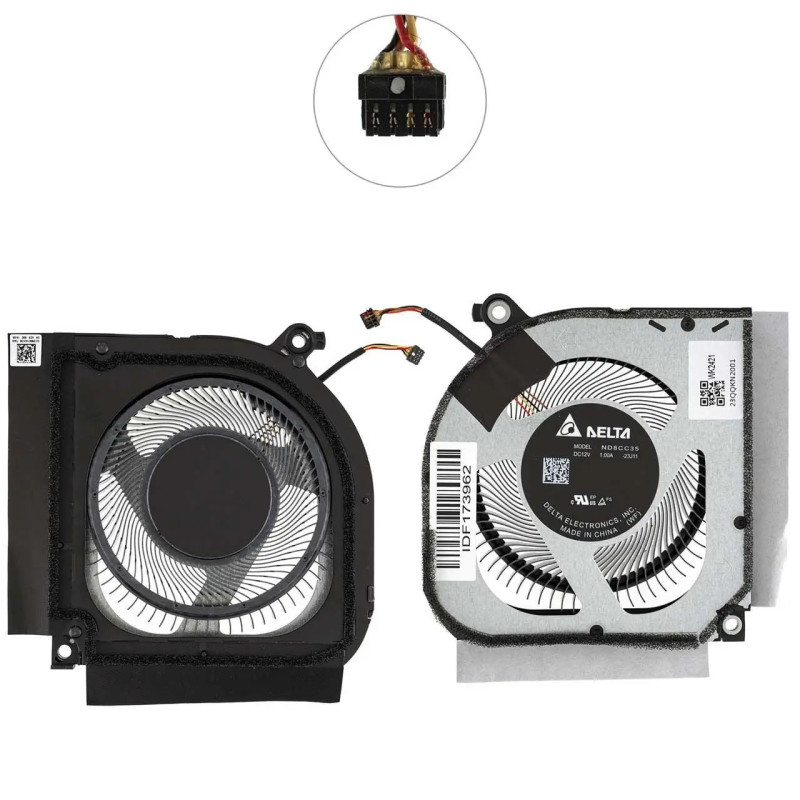 Вентилятор 12V Acer Nitro 14 AN14-41 Predator Helios Neo 14 PHN14-51 CPU 23.QQKN2.001 23QQKN2001 23.QQPN2.001 ND8CC35