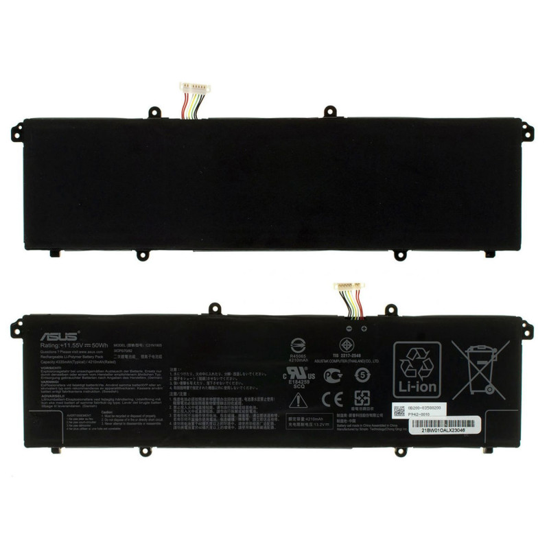 Батарея C31N1905 11.55V 50Wh 4335 4210mAh ASUS K1703 K3500 M3500 X3500 K6500 M6500 M1603 M3502 X1405 Ver3 0B200-03750300 Батарея C31N1905 11.55V 50Wh 4335 4210mAh ASUS K1703 K3500 M3500 X3500 K6500 M6500 M1603 M3502 X1405 Ver3 0B200-03750300