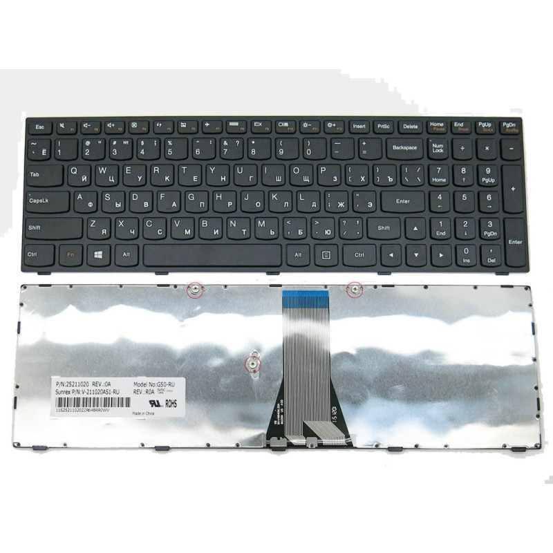 Клавиатура для Lenovo 25 211020 214725 25211020 25214725 MP-13Q13SU-686 PK1314K1A00 T6G1-RU V-211020AS1 25-214736 25214736 2521 Клавиатура для Lenovo 25 211020 214725 25211020 25214725 MP-13Q13SU-686 PK1314K1A00 T6G1-RU V-211020AS1 25-214736 25214736 2521