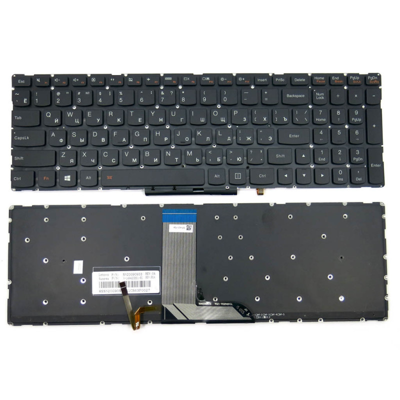 Клавиатура для LENOVO YOGA 500-15 500-15IBD 500-15ISK Flex 3-1570 500 15 15IBD 15ISK 1570