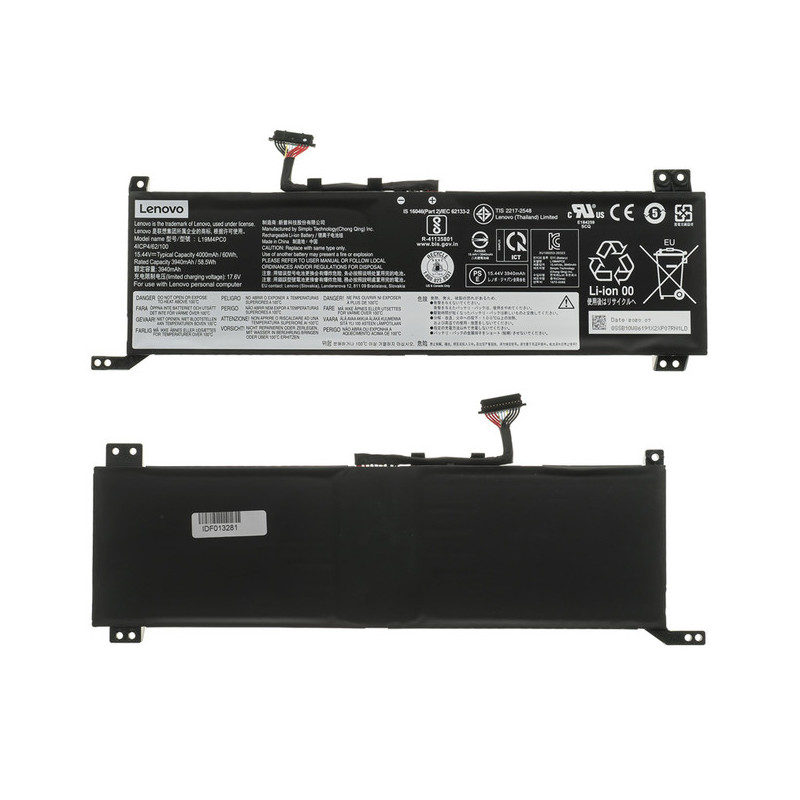 Батарея L19M4PC0 15.44V 60Wh 4000mAh Батарея L19M4PC0 Lenovo Legion 5-15IMH05 5-15IMH05H 5P-15IMH05 5P-15IMH05H