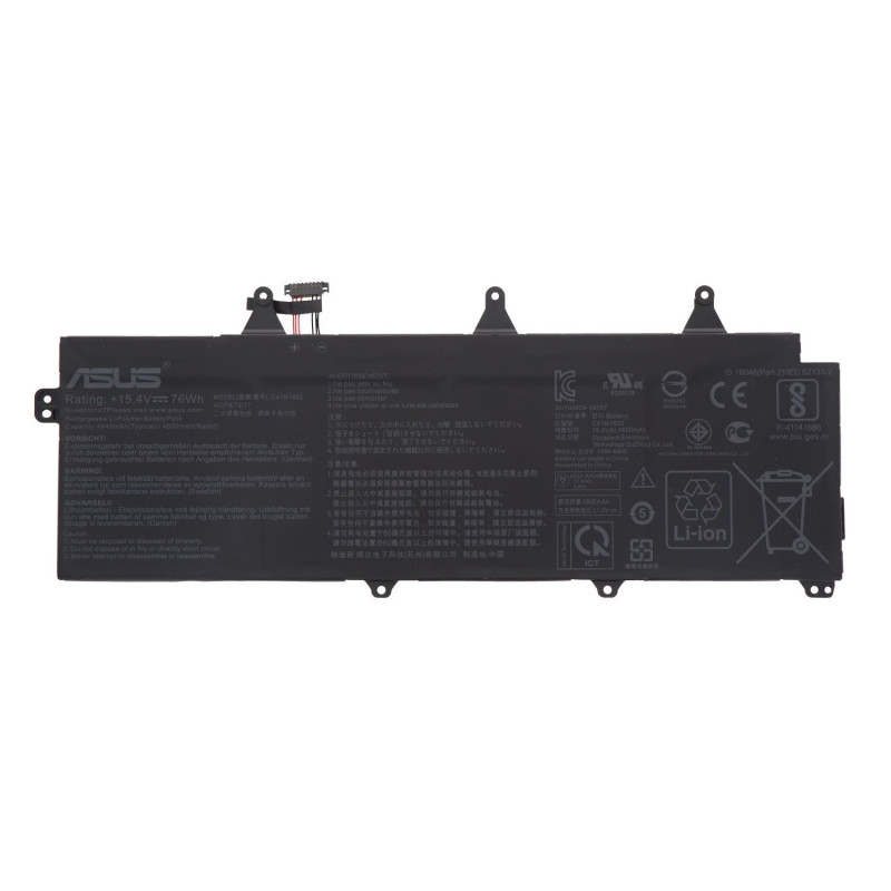 Батарея C41N1802 15.4V 76Wh 4800 4940mAh Asus ROG Zephyrus S GX701LV GX701GX GX701LXS GX701LWS 0B200-03140100 4ICP6 72 7