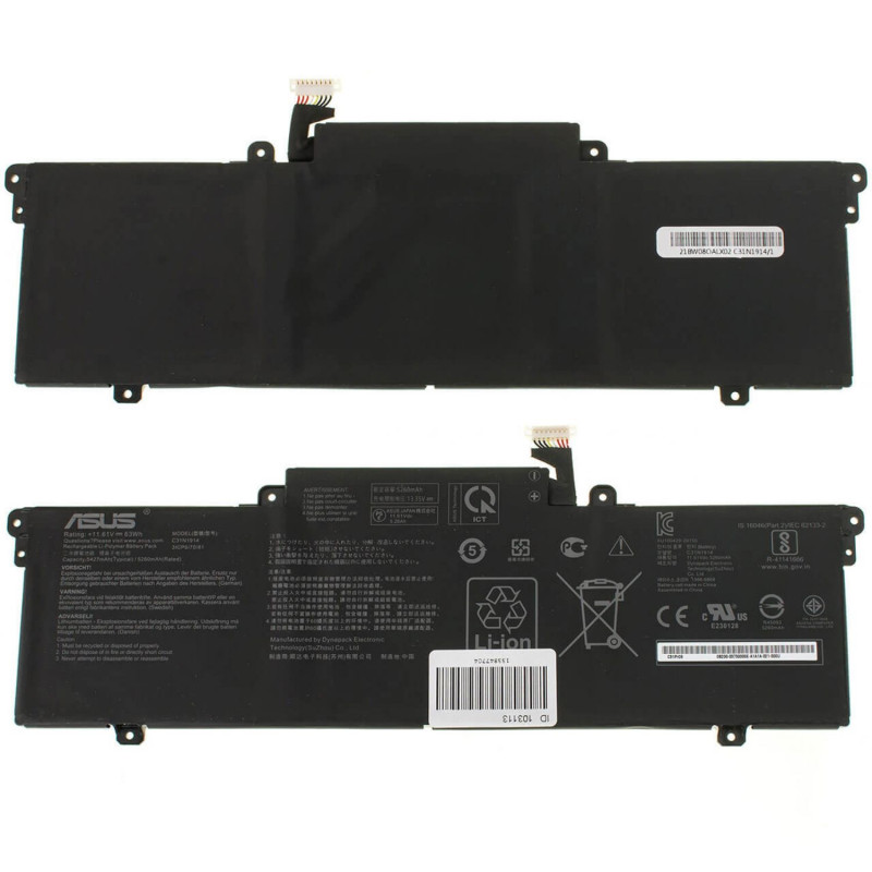 Батарея C31N1914 ASUS ExpertBook B5 B5402 B7402 ZenBook UX325 UX425 UX435 63Wh 0B200-03730100 0B200-03730000 3ICP6 70 81 Батарея C31N1914 ASUS ExpertBook B5 B5402 B7402 ZenBook UX325 UX425 UX435 63Wh 0B200-03730100 0B200-03730000 3ICP6 70 81