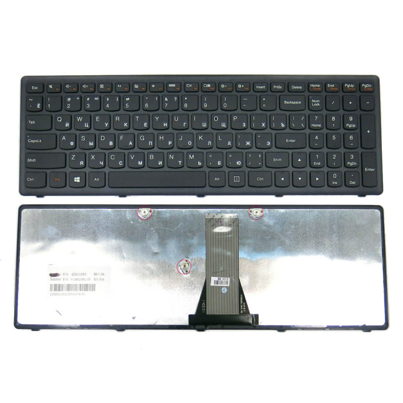 Клавиатура для Lenovo 9Z.NAFSW.K0R 9Z.NAFSW.L0R 9Z.NAFSQ.F0R 9Z.NAFSU.A0R AEST7700210 25-211061 25211061 V-136520PS1 V136520PS1