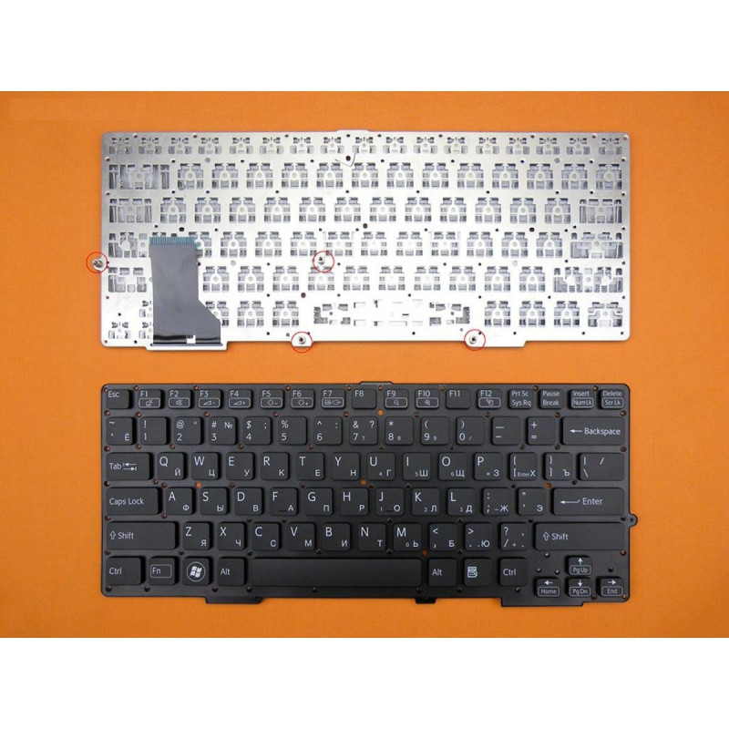 Клавиатура Sony Vaio Sve13 Svs13 Black For Backlit Version Without Frame Without Foil RU Клавиатура Sony Vaio Sve13 Svs13 Black For Backlit Version Without Frame Without Foil RU