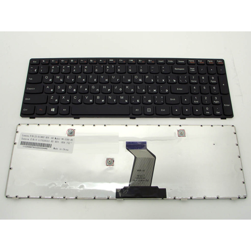 Клавіатура для LENOVO IdeaPad 25210902 25210962 25211061 PK130Y03A05 MP-12P83SU-686 V-136520PS1 B7ASU 210902 N9YSU N9YSC T4G9