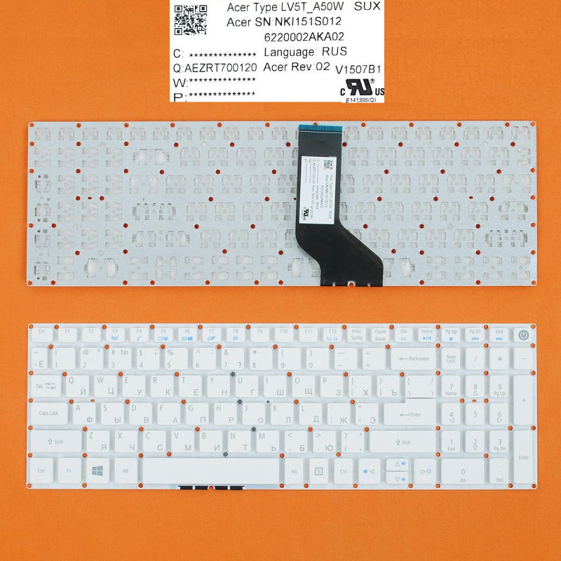 Клавіатура Acer Aspire E5-722G V3-574G E5-573G E5-532G A315 A517 A515 A715 A717 E5-523 E5-523G E5-553 E5-553G E5-574