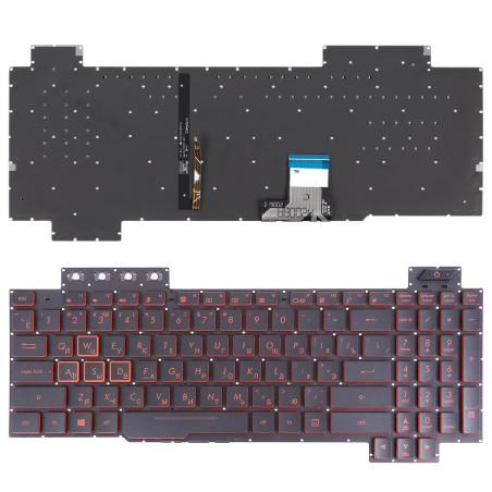 Клавиатура Asus FX504 FX504GE FX504GD FX504GM FX505 FX705 FX80 V170746GS1 AEBKLU03010 90NR00J2-R31UA1 90NR00J2-R31RU1
