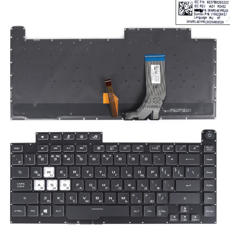 Клавиатура Asus ROG Strix G531GV G531GW G531GU GL531GU G531GD G531GT 6037B0203222 0KNR0-461PRU00 V184226KS1 6037B0203