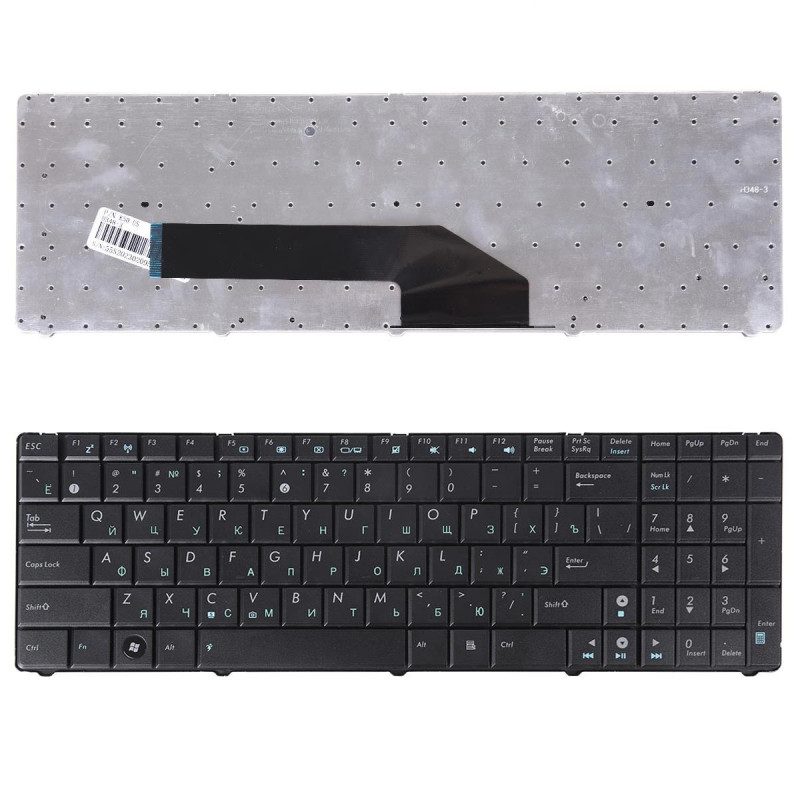 Клавиатура Asus K50 K60 X70 X5D 04GNVK5KRU01-2 04GNV33KUS04-3 04GNV91KRU00-1 04GNV91KRU00-2 04GNV91KUS00-2 04GNVK5KUS