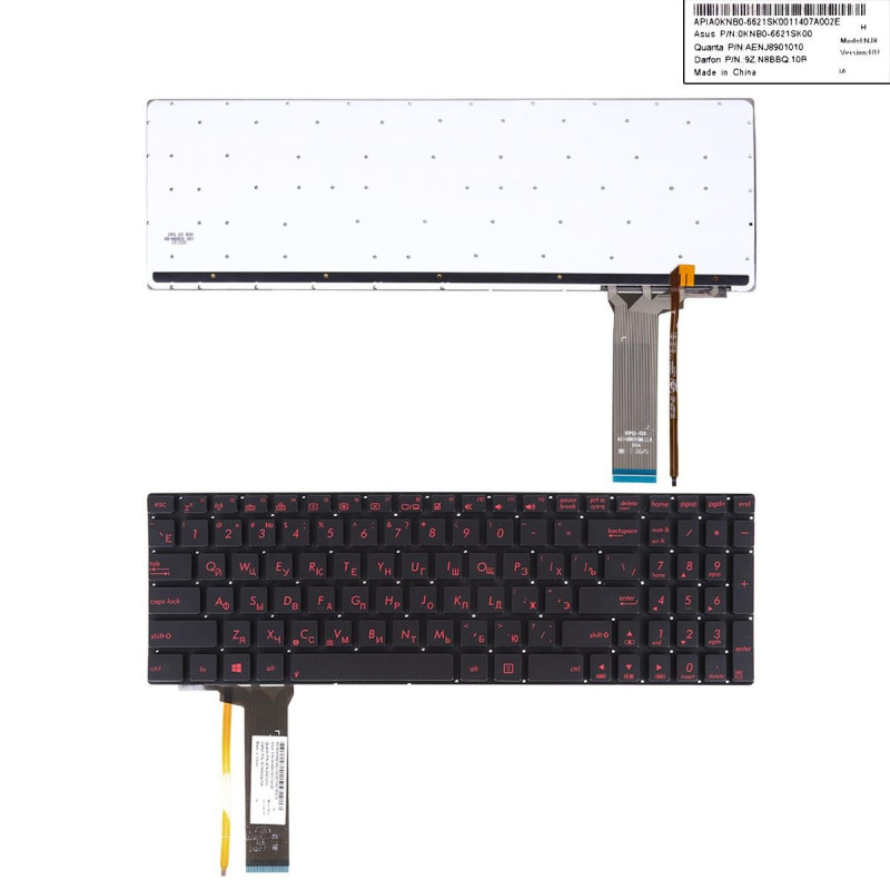 Клавиатура Asus N56 N550 N56V U500VZ N76 N76VM N76VJ 0KNB0-6621SK00 0KNB06621SK00 AENJ8901010 9Z.N8BBQ.10R 9ZN8BBQ10R Клавиатура Asus N56 N550 N56V U500VZ N76 N76VM N76VJ 0KNB0-6621SK00 0KNB06621SK00 AENJ8901010 9Z.N8BBQ.10R 9ZN8BBQ10R