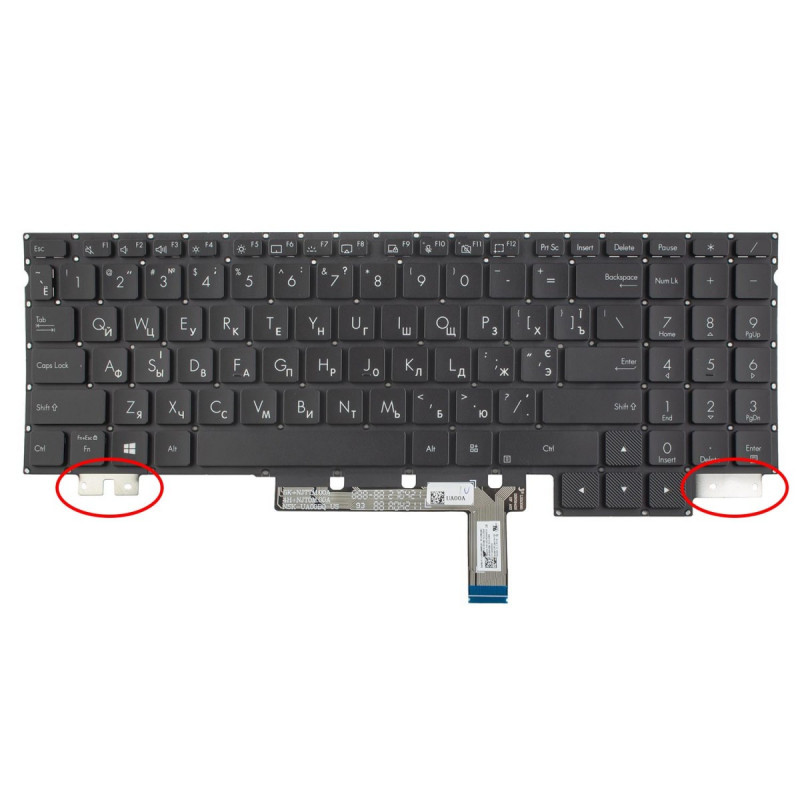 Клавиатура Asus ProArt Studiobook 16 OLED H5600 W5600 H7600 W7600 NSK-UA00BQ01 9Z.NJTBQ.001 0KNB0-562LUS00 AEEXCU0001 Клавиатура Asus ProArt Studiobook 16 OLED H5600 W5600 H7600 W7600 NSK-UA00BQ01 9Z.NJTBQ.001 0KNB0-562LUS00 AEEXCU0001