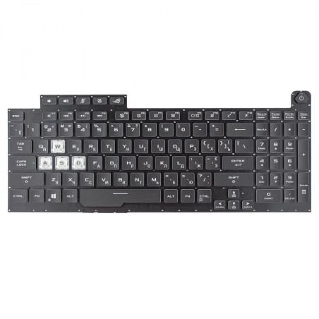 Клавиатура Asus ROG Strix G731GT G731GU V185062DS2 V185062DS1 0KN1-914US11 0KN1914US11 0KNR0-661JUS00 0KNR0661JUS00