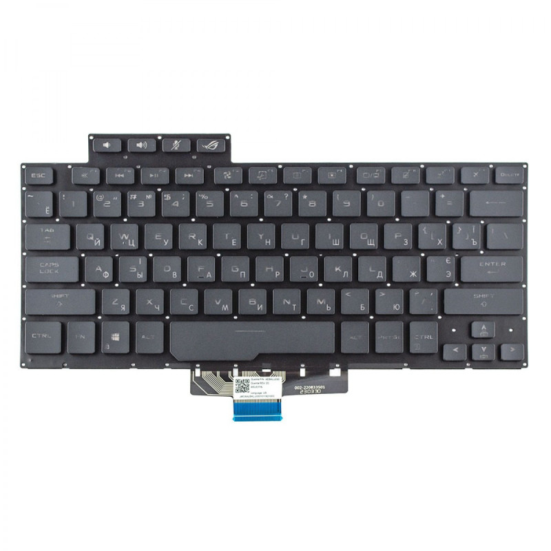 Клавіатура Asus ROG Zephyrus GA401I GA401Q PX401IV GA401QE GA401QEC PX401IV AEBKLU030 0KNR0-2611US00 6037B0207101