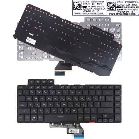 Клавіатура Asus ROG Zephyrus GA502D GU532G GU502D GX502G GX532G V184662DS1 0KN1-8F2UI00 90NR02E1-R31US1 6037B0203029