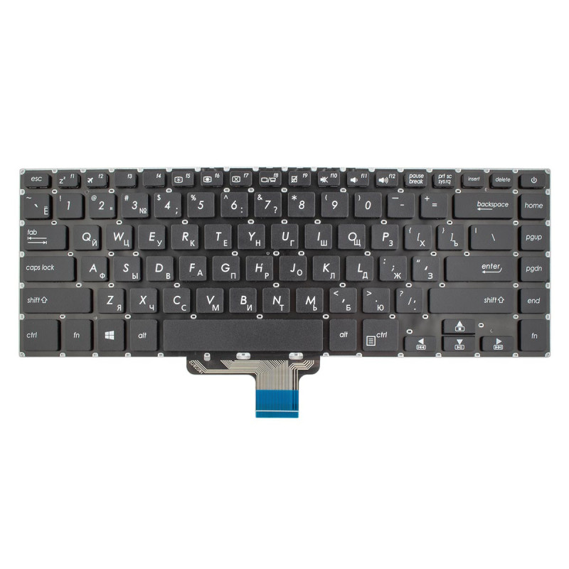 Клавіатура Asus VivoBook 15 F510U K510U R520U S501U S510U X510U 0KNB0-4129US00 AEXKEU00010 9Z.NDXSQ.601 NSK-WK6SQ 90N