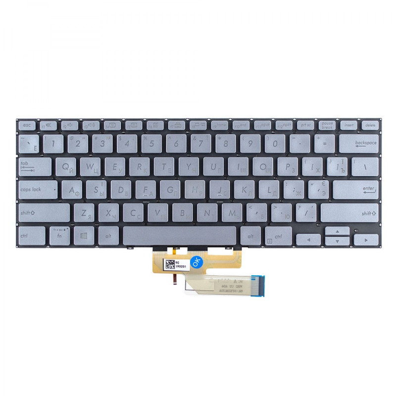 Клавиатура Asus ZenBook Flip UM462DA UX462DA UX462FA NSK-WR2BQ 9Z.NFKBQ.201 0KNB0-262NUS00 AEBKRU00010 90NB0MK1-R31UA