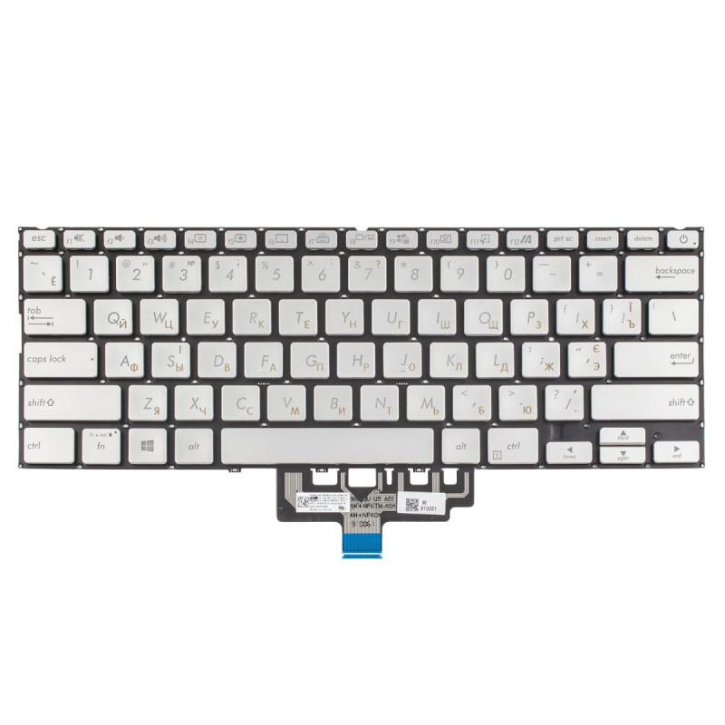 Клавиатура Asus ZenBook UX434FA UX434FL UX434DA NSK-WRSBU 9Z.NFKBU.S03 0KNB0-2827TA00 0KN1-944TA23 90NB0MQ6-R31US0