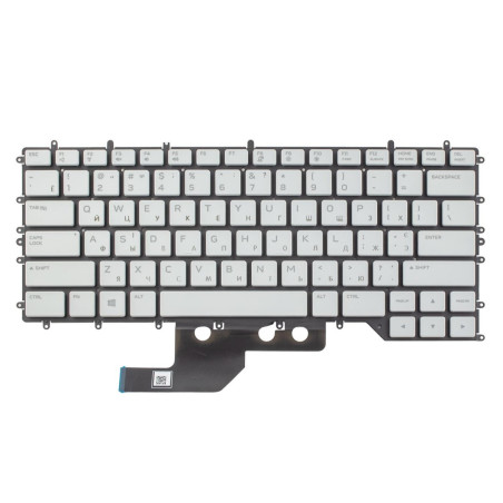 Клавиатура Dell Alienware M15 R2 R3 R4 0X9JC1 00T44R NSK-QGBBC NSKQGBBC PK132KH1B00 White 20pin