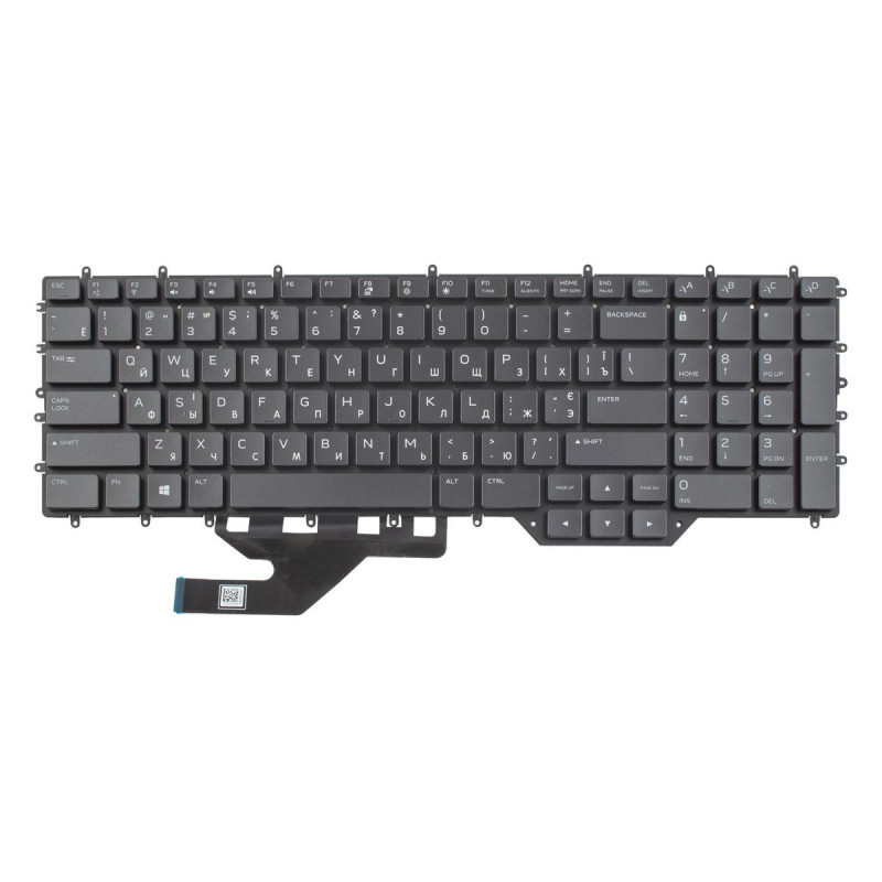 Клавиатура Dell Alienware M17 R2 R3 P41E Area 51m R2 00C711 V185225AS2 PK132VQ2C00 0H8FJC H8FJC NSK-QHABC PK132KG1A01