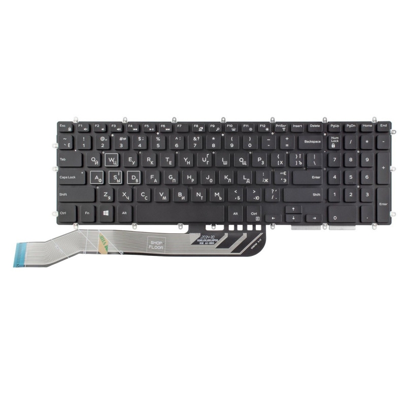 Клавіатура Dell G3 G5 G7 3590 3579 3593 3779 5500 5587 5590 7588 7590 0JRN29 JRN29 NSK-ES0BU 0KN4-0H1US13 0KN40H1US13