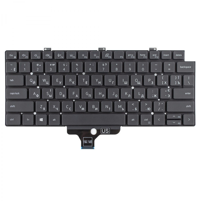 Клавиатура Dell Latitude 13-7300 5320 7310 7320 018YPJ 0GMXMJ 33X6N 40.0M707.020 PK1330R1813 490.0GME07.AD01 NSK-QW1B