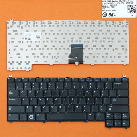 Клавиатура Dell Latitude E4200 PP15S US black 0W688D W688D