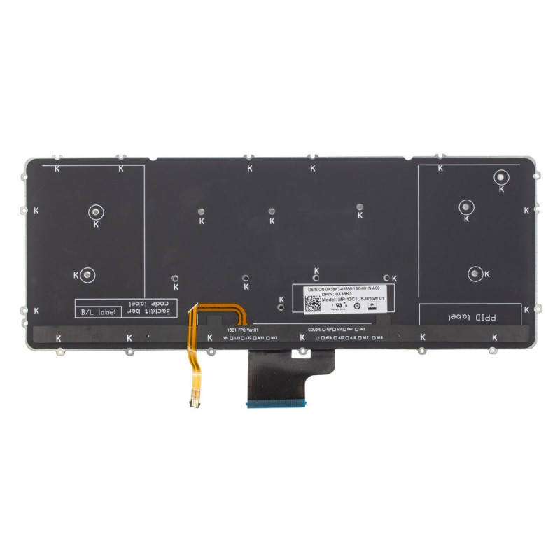 Клавиатура Dell Precision M3800 XPS 15 9530 00K8GY MP-13C1 V143725AS1 V143725AS PK130YI2A04 CN-00K8GY-70070-59B-B007