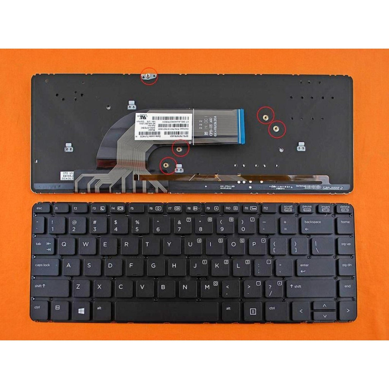 Клавиатура HP Probook 440 G0 440 G1 445 G1 US черная без рамки с подсветкой Win8 Клавиатура HP Probook 440 G0 440 G1 445 G1 US черная без рамки с подсветкой Win8
