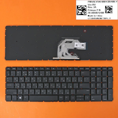 Клавиатура HP Probook 450 450R 455 G6 G7 2B-ABU07Q100 2B-BBU29Q100 PMXAEX8K80101010900B9 2B-ABU07Q100 V181646BS1 L450