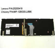Клавіатура для LENOVO IdeaPad Y500 Y510P Y500N Y590 Y590N MP-12B53USJ686 25205408 9Z.N5SBC 40U 25205475 12B53USJ686 N5SBC