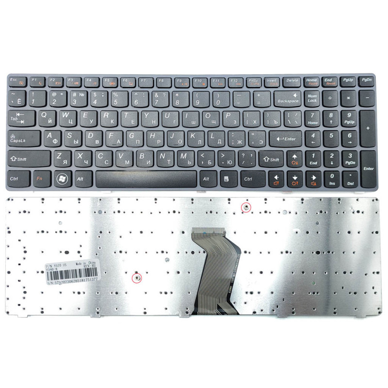 Клавіатура для LENOVO IdeaPad Y570 Y770 Y770A 25 011910 012349 012436 013317 200938 201000 25011910 25012349 V117020BK1 N5SSW Клавіатура для LENOVO IdeaPad Y570 Y770 Y770A 25 011910 012349 012436 013317 200938 201000 25011910 25012349 V117020BK1 N5SSW