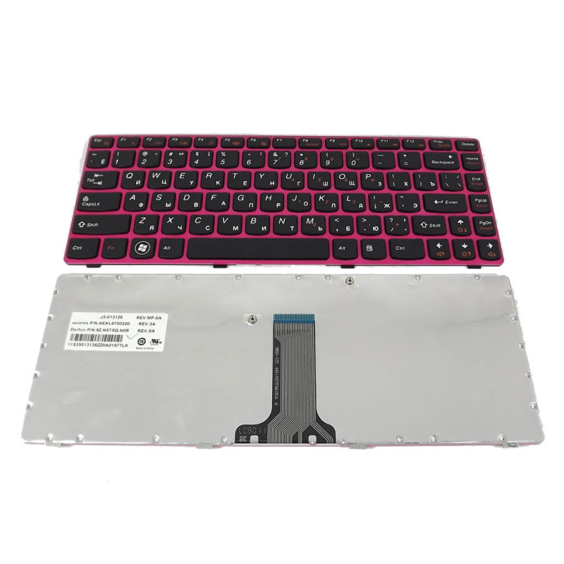 Клавіатура для LENOVO IdeaPad Z370 Z470 G470AH G470GH 25-013126 25013126 9Z.N5TSQ.N0R NSK-B6NSQ AEKL6700220 013126 N5TSQ B6NSQ