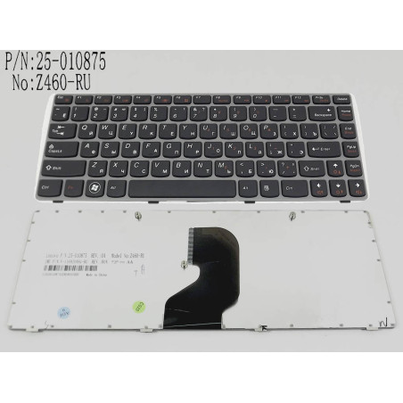 Клавіатура для LENOVO Ideapad Z460 Z460G Z460A Z450 25-010886 25010886 V-116920AS1-RU Z460-RU MP-10A23RU-686 10A23RU 116920AS1