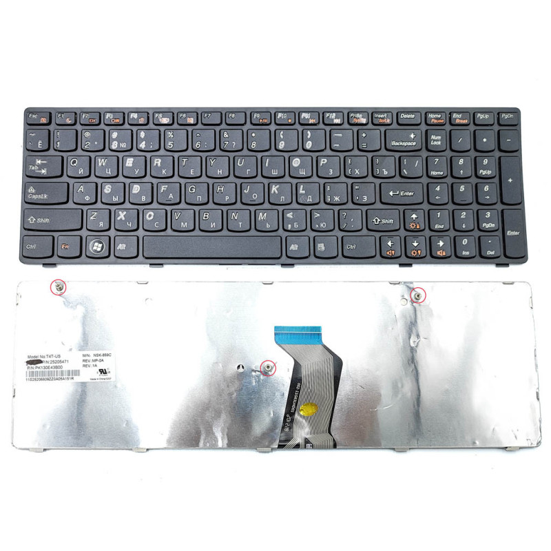 Клавіатура для LENOVO PK130N23D05 9Z.N8RSC.30R 9Z.N5SSC.P0R AELZ3700110 V-117020PSN1 25201827 V-117020NS1 202487 206910 BF3SC Клавіатура для LENOVO PK130N23D05 9Z.N8RSC.30R 9Z.N5SSC.P0R AELZ3700110 V-117020PSN1 25201827 V-117020NS1 202487 206910 BF3SC