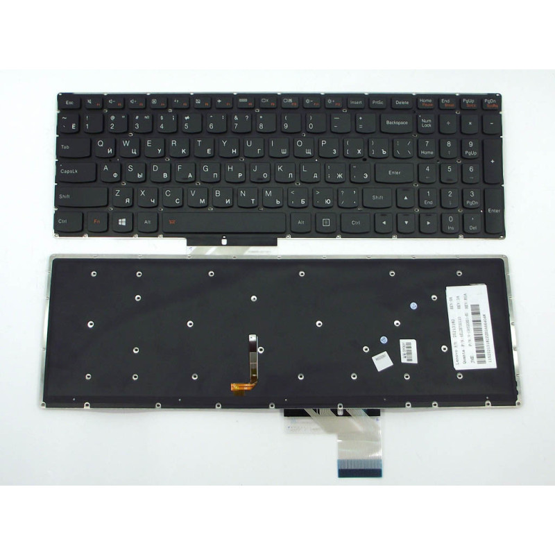 Клавіатура для LENOVO IdeaPad Y50-70 Y50-80 T4B8-RU NSK-B55BC 0R 9Z.N5SBC.50R T4B8 N5SBC B55BC Y50