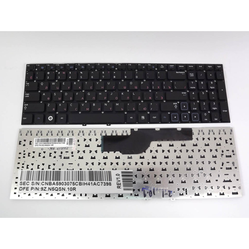 Клавіатура для Samsung NP300 15.6 NP300V5A NP305V5A NP300E5A NP305E5A NP300E5X NP300E5Z S01UA S03UA A01UA S02UA S04UA NP300V5Z