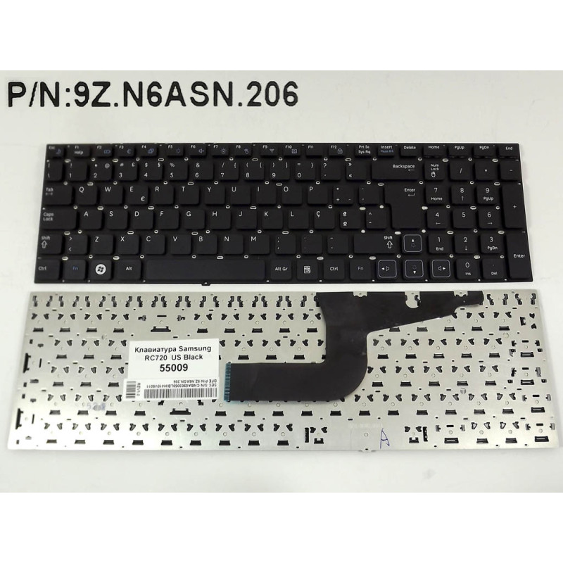 Клавіатура для ноутбука Samsung BA59-03058C BA59-03058D 9Z.N6ASN.20R CNBA5903058CBIH CNBA5903058DBIL 03058C 03058D RV711-A01RU