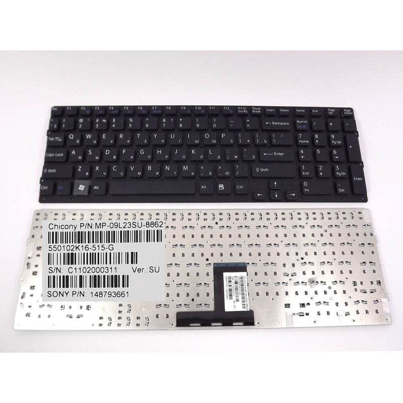 Клавиатура SONY VPC-EC 148793661 MP-09L23SU-8862 550102K16-515-G 09L23SU 8862 550102K16 515